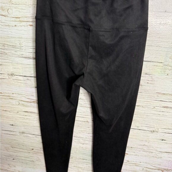 Aritzia Wilfred Free Daria Vegan Suede Black Leggings Women’s medium - Picture 5 of 8